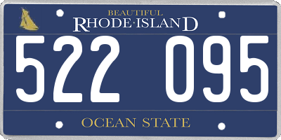RI license plate 522095