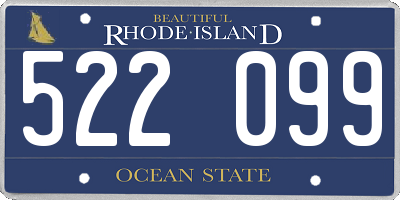 RI license plate 522099