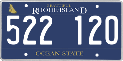 RI license plate 522120