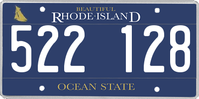 RI license plate 522128