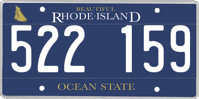 RI license plate 522159