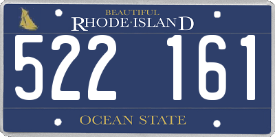 RI license plate 522161