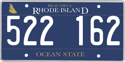 RI license plate 522162