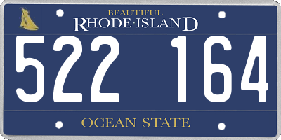 RI license plate 522164