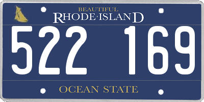 RI license plate 522169
