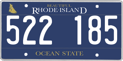 RI license plate 522185