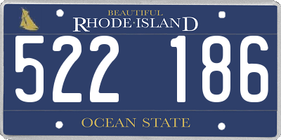 RI license plate 522186