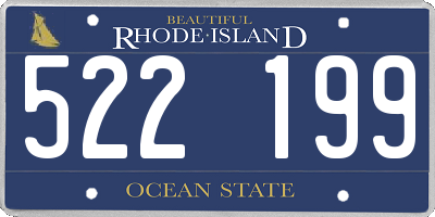 RI license plate 522199