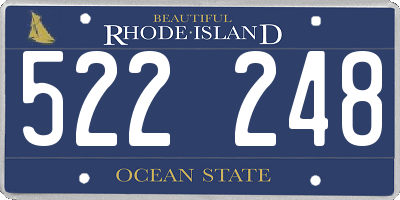 RI license plate 522248