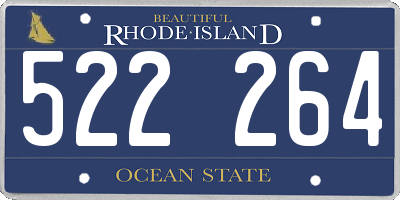 RI license plate 522264