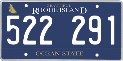 RI license plate 522291