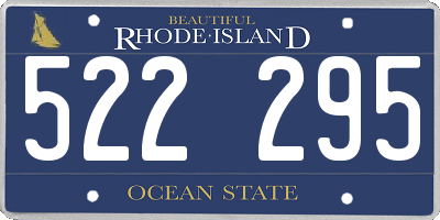RI license plate 522295