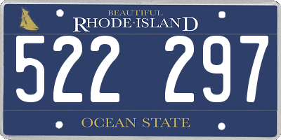 RI license plate 522297