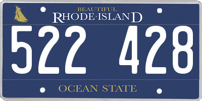 RI license plate 522428