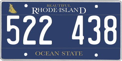 RI license plate 522438