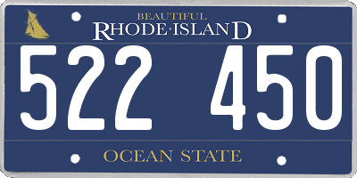 RI license plate 522450