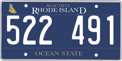 RI license plate 522491