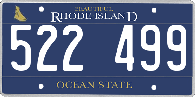 RI license plate 522499