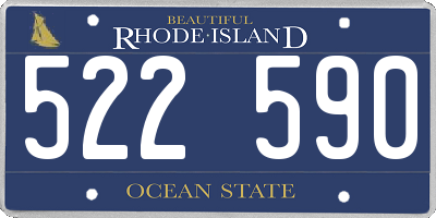 RI license plate 522590