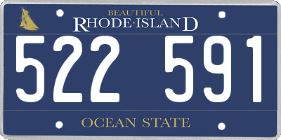 RI license plate 522591