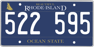 RI license plate 522595