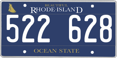 RI license plate 522628