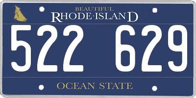 RI license plate 522629
