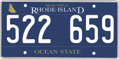 RI license plate 522659