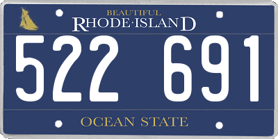 RI license plate 522691