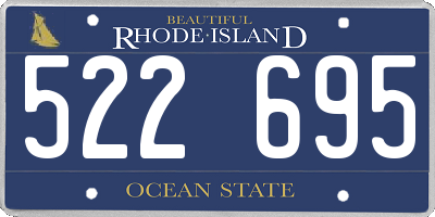 RI license plate 522695