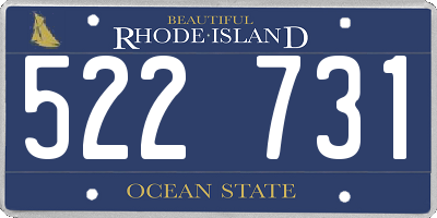 RI license plate 522731