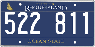 RI license plate 522811