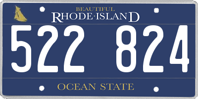 RI license plate 522824