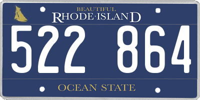 RI license plate 522864