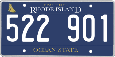 RI license plate 522901
