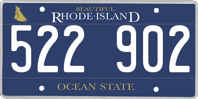 RI license plate 522902