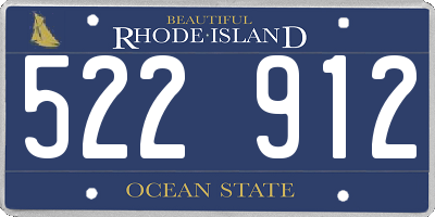 RI license plate 522912