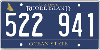 RI license plate 522941