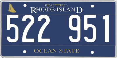 RI license plate 522951