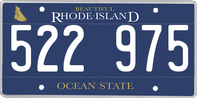 RI license plate 522975