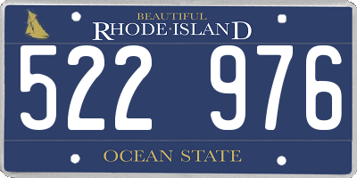 RI license plate 522976