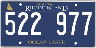 RI license plate 522977