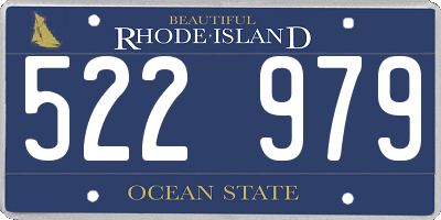 RI license plate 522979