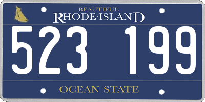 RI license plate 523199