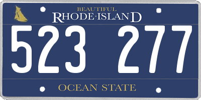 RI license plate 523277