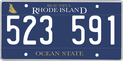 RI license plate 523591