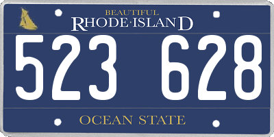 RI license plate 523628