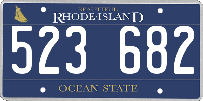 RI license plate 523682