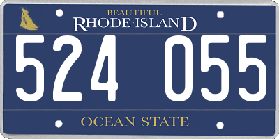 RI license plate 524055