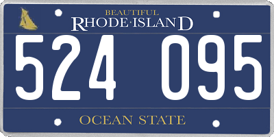 RI license plate 524095